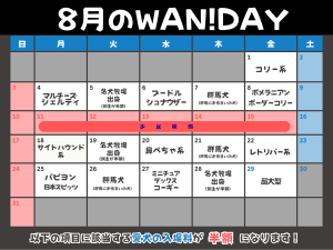 08月のWAN!DAY